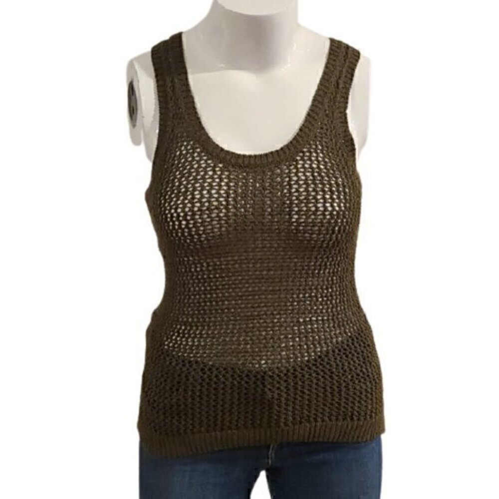 [Banana Republic] Green Scoop Neck Tank - Size S